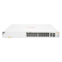 HP Enterprise Aruba Instant On 1960 24G 20p Class4 4p Class6 PoE 2XGT 2SFP+ 370W Gestito L2+ Gigabit Ethernet 10/100/1000 Supporto Power over Ethernet 1U Bianco