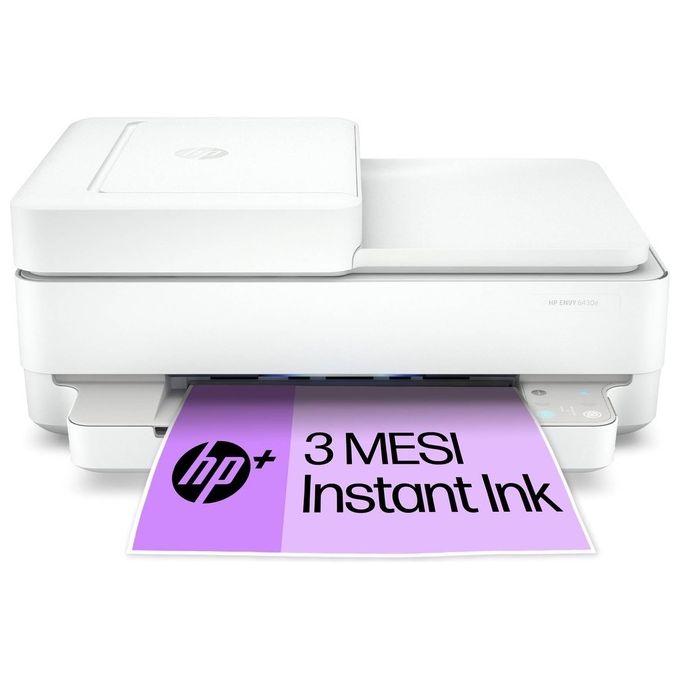 HP Envy 6530e 714P1B Stampante Multifunzione a Getto d'Inchiostro A4 a Colori Stampa Fronte e Retro Automatica Fino a 10 ppm Wi-Fi ADF Fax