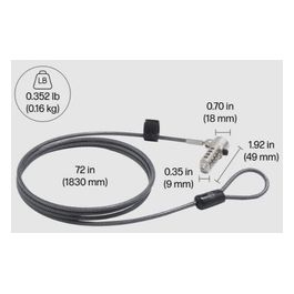 Essential Blocco Cavo di Sicurezza 1.83mt