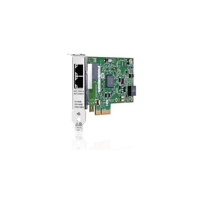 HP 652497-B21 Adattatore Ethernet 1Gb 2 Porte PCIe Gen 2.1 con Controller Intel I350 colore Nero