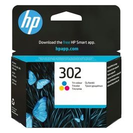 302 F6U65AE Cartuccia Originale per Stampanti a Getto di Inchiostro, Compatibile con DeskJet 1110, 2130 e 3630, OfficeJet 3830 e 4650, ENVY 4520, Tricromia