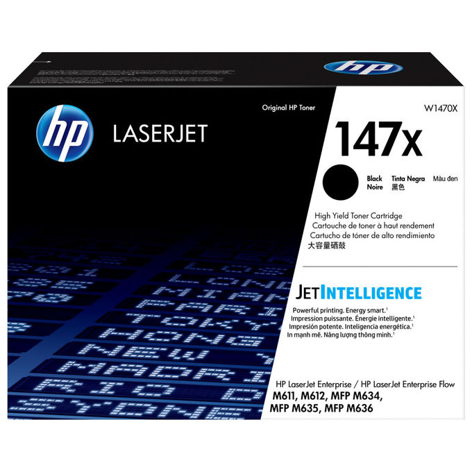 HP W1470X LaserJet 147X Toner Originale Alta Capacita' 25200 pagine colore Nero