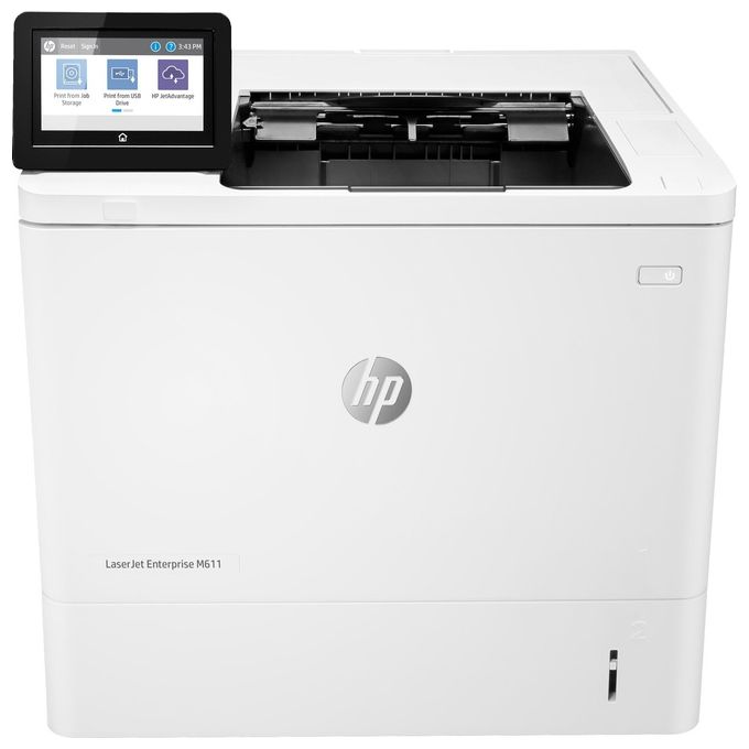 HP 7PS84A#B19 LaserJet Enterprise M611dn Stampante Laser B-N 61 ppm Fronte-Retro Wi-Fi USB 3 porte Display 10,9 cm colore Bianco