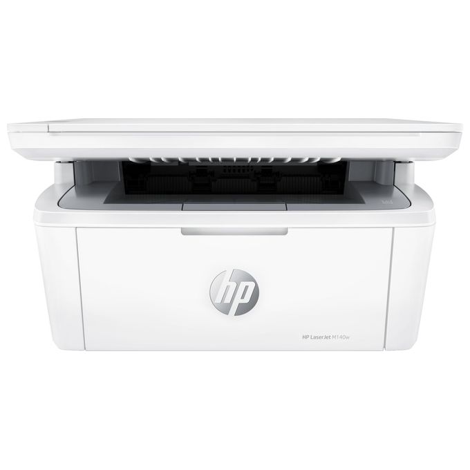 HP LaserJet M140w SaserJet M140w 7MD72F, Stampante Multifunzione Laser A4, Monocromatica, Stampa Fronte e Retro Manuale in b/n, 20 ppm, Wi-Fi, HP Smart, 2 Mesi di Piano Toner Instant Ink inclusi, Bianca