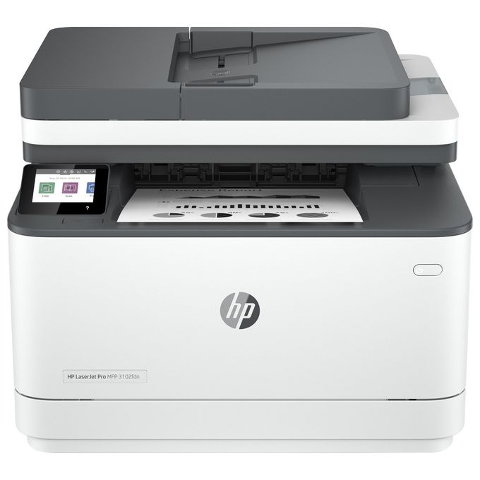 HP Laserjet Pro MFP 3102fdn 3G629F Stampante Multifunzione A4 Stampa Fronte-Retro Automatico in b-n 33 ppm USB Bianca
