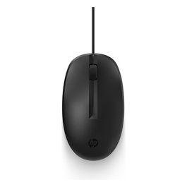 HP Mouse 125 Wired Cablato USB Nero