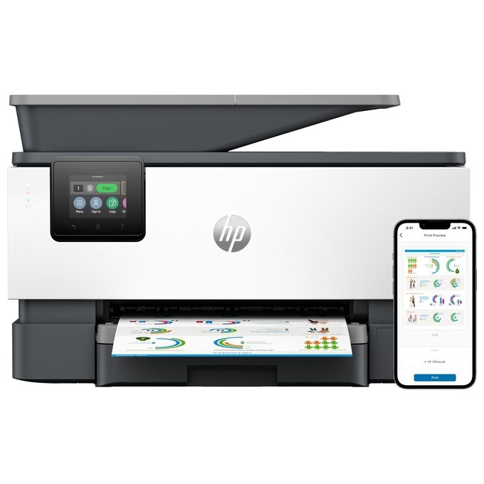 HP OfficeJet Pro Stampante Multifunzione 9120b Colore Copia Scansione Fax Wireless Scansione Verso E-mail
