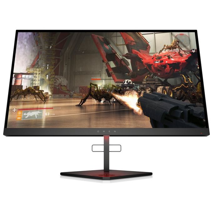 HP Monitor Gaming OMEN X 25f Monitor 24,5" FHD 1920 x 1080 a 240 Hz, TN, Tempo Risposta 1 ms Overdrive, AMD FreeSync, Compatibile NVIDIA G-SYNC, Regolazione Inclinazione e Altezza, DisplayPort, HDMI, Nero
