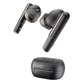POLY Auricolari Nerofumo Voyager Free 60M UC  Adattatore BT700 USB-C con Custodia per Ricarica con Touchscreen