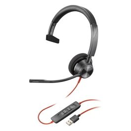 Poly Blackwire 5210 Auricolare Cablato a Padiglione Usb Tipo A Nero