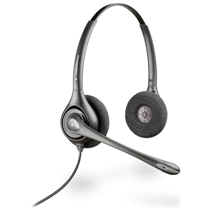 HP Poly 7S444AA Cuffie Binaurali SupraPlus H261N On-Ear Cablate Nero