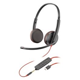 POLY Cuffie Stereo Blackwire C3225 con Connettore USB-C