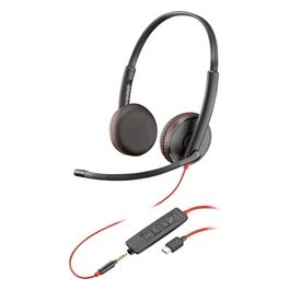 POLY Cuffie Stereo Blackwire C3225 con Connettore USB-C