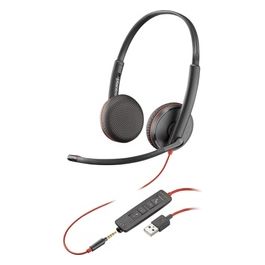 HP POLY Cuffie Stereo Blackwire 3225 con Connettore USB-A