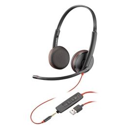 POLY Cuffie Stereo Blackwire 3225 con Connettore USB-A
