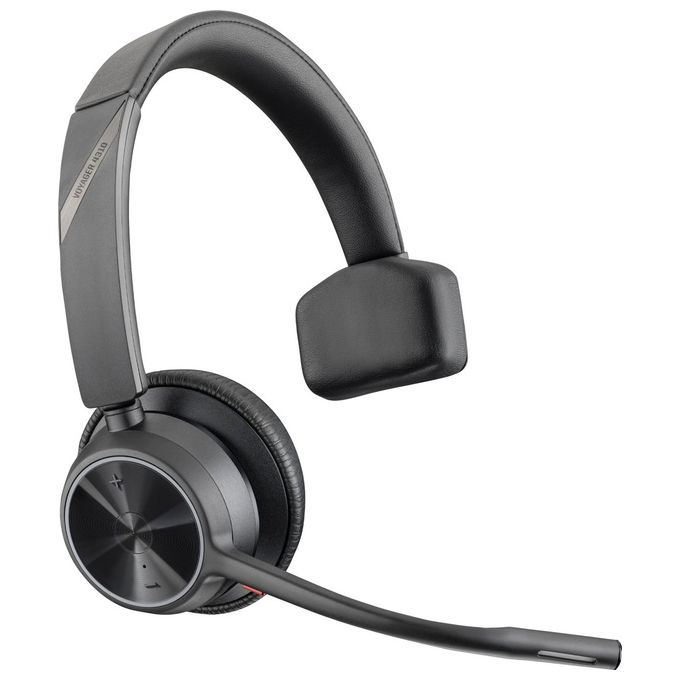 Hp Poly Voyager 4310 UC 77Y96AA Cuffie Bluetooth Mono con USB-C e Base di Ricarica Nero