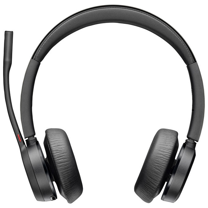 Hp Poly Voyager 4320-M 77Z00AA Cuffie Wireless Certificate Microsoft Teams Con Base di Ricarica