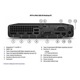 Mini PC Pro 260 G9 Intel i5-1335U 8GB RAM 256GB SSD Windows 11 Pro