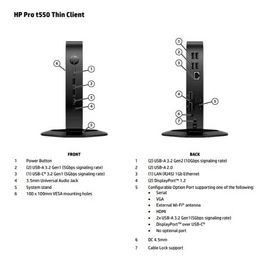 Pro t550 2 GHz Windows 10 IoT Enterprise 1.3 kg Nero J6412