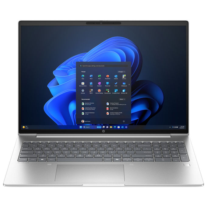HP D76J1ET ProBook 4 G1i Notebook 16 Core Ultra 7 16GB 512GB SSD RTX 3050 Win 11 Pro colore Argento