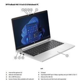 ProBook 440 G10 i7-1355u 8Gb Hd 512Gb Ssd 14" Windows 11 Pro