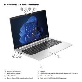 ProBook 450 G10 i7-1355u 8Gb Hd 512Gb Ssd 15.6" Windows 11 Pro