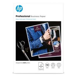 HP Professional Business Paper 7MV80A Carta Professionale Opaca per Stampanti HP LaserJet 200g/m2 da 150 Fogli nel Formato A4 Certificata FSC Bianca