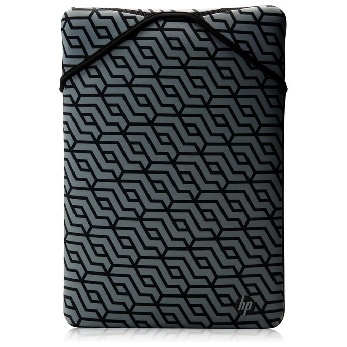 HP Protective Reversibile Sleeve per Notebook fino a 15.6" Design Reversibile Geometrico/Nero