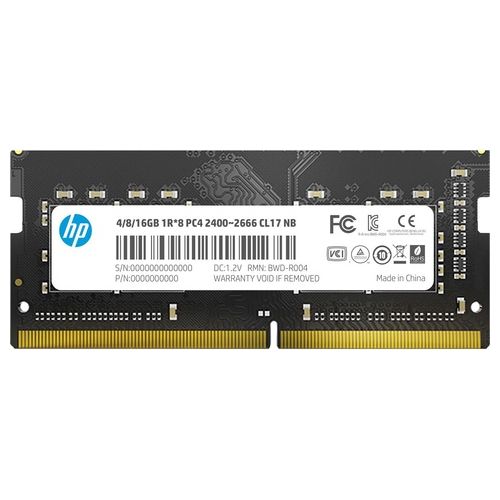 HP S1 Memoria Ram per Notebook 4Gb DDR4 2666 MHz