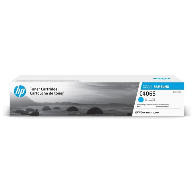 Image of HP Samsung CLT-C406S Cyan originale toner (ST984A)
