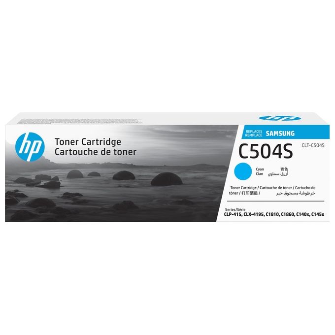 Samsung SU025A CLT-C504S Toner Laser Originale Resa 1800 Pagine colore Ciano