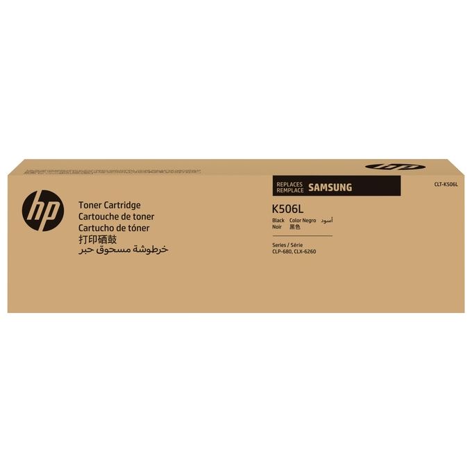 HP CLT-K506L SU171A Cartuccia Toner Alta Resa per Samsung CLP-680 CLX-6260 6000 pagine colore Nero