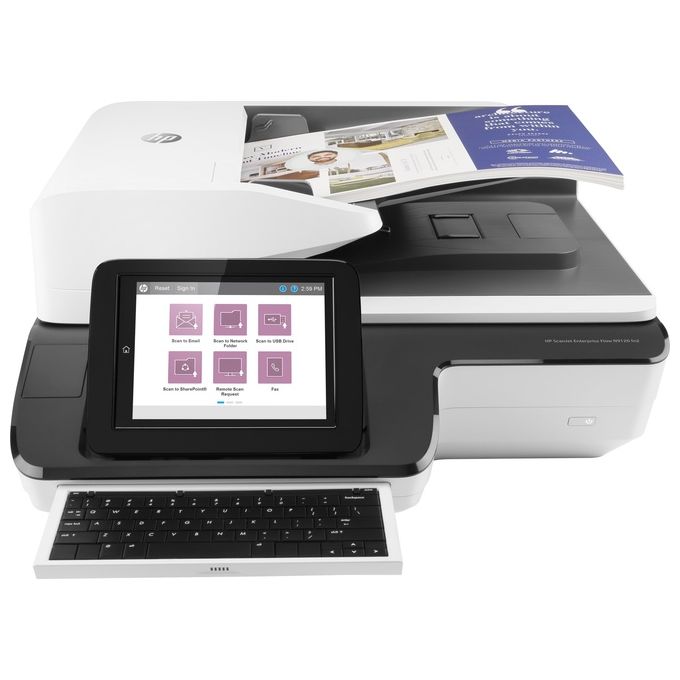 HP Scanjet Enterprise Flow N9120 fn2 600x600 Dpi Flatbed and ADF Scanner Nero/Bianco A3
