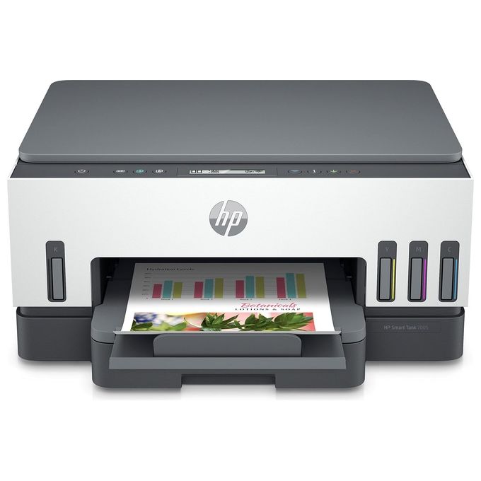 Image of HP Smart Tank Plus 7005 AiO (28B54A) Stampante Multifunzione A4 con serbatoio di inchiostro ad alto volume di stampa, stampa fronte-retro automatica, scansione, copia, Wi-Fi , HP Smart, Bianco