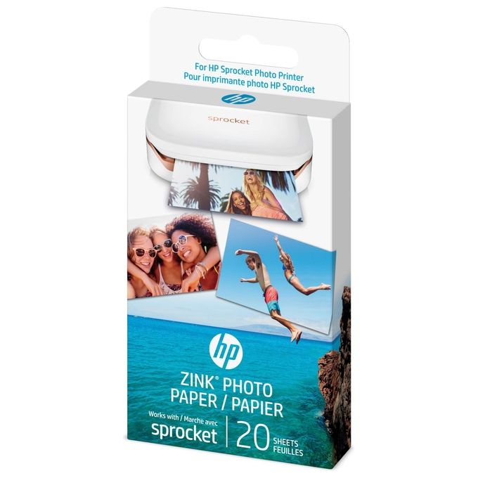 HP Sprocket Carta Fotografica Adesiva Zink Premium 5x7.6cm