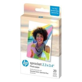 HP Sprocket Plus Photo Paper Carta Fotografica Zink Premium da 5.8x8.6cm 20 Fogli