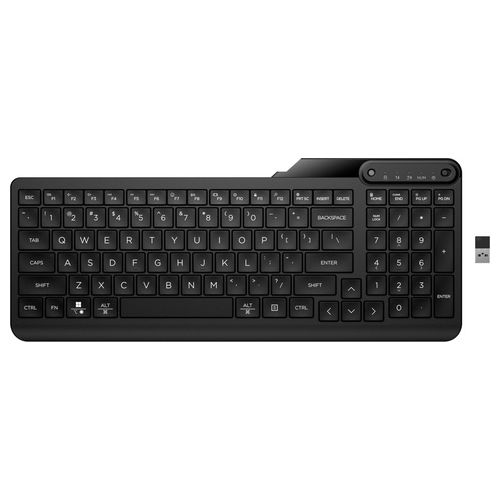 7N7B9AA Tastiera Wireless Dual-Mode Full-size Bluetooth 5.3 Multi-dispositivo Layout 100% colore Nero