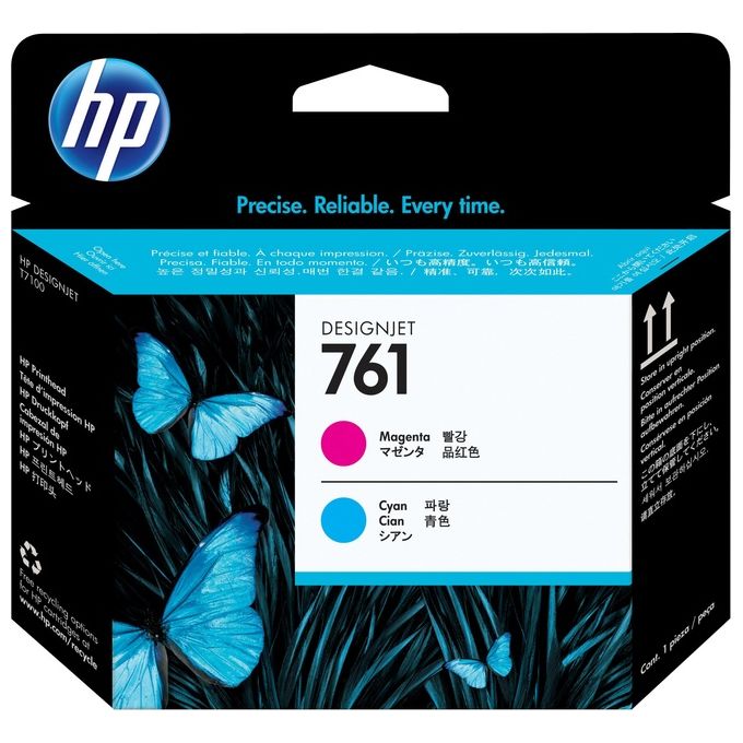 Hp Testina di Stampa 761 Magenta Ciano