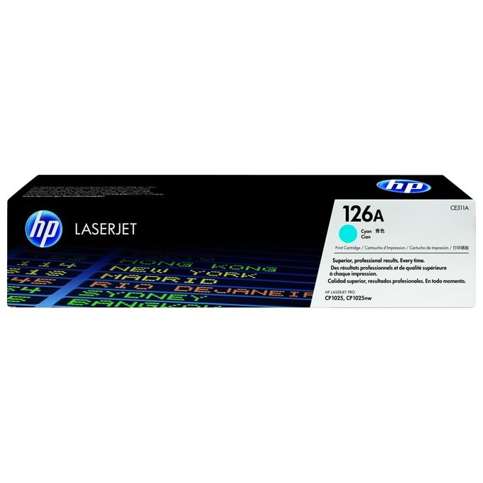 Hp toner ciano 126a 1000 pagine per clj cp1025