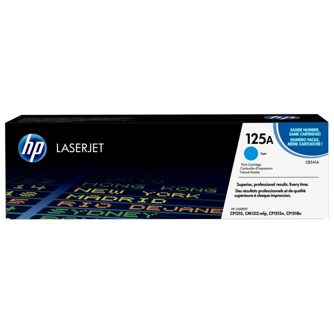 Hp Color Laserjet CB541A Cyan Print Cartridge With Colorsphere Toner CB541A