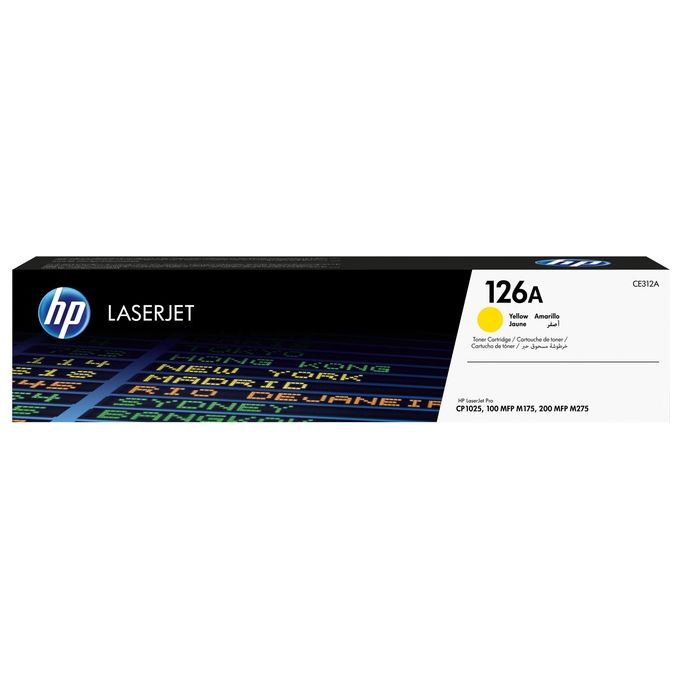 HP CE312A Cartuccia Toner originale giallo per HP LaserJet 126A resa 1000 pagine colore Giallo