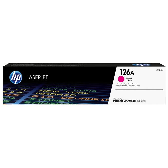 HP CE313A Toner Originale Magenta per Stampanti LaserJet Pro CP1025 CP1025NW M175A M175NW M275 Resa 1000 Pagine colore Magenta