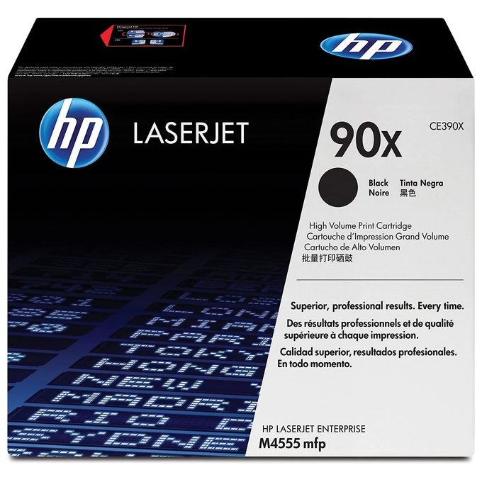 Hp Cartuccia Toner Originale Nero Ad Alta Capacità Laserjet 90X CE390X