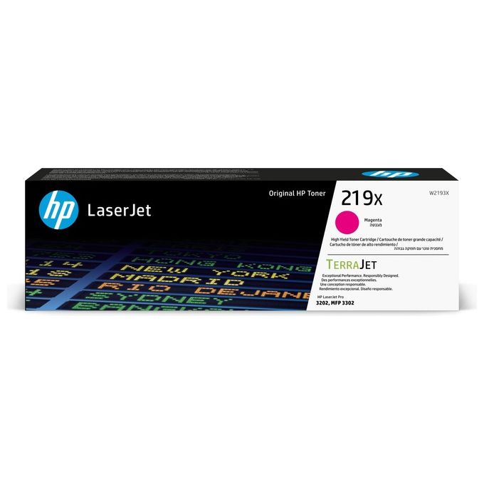 Image of HP Toner Originale ad Alta Capacita' LaserJet 219X Magenta