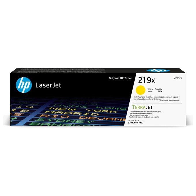 Image of HP Toner Originale ad Alta Capacita' LaserJet 219X Giallo