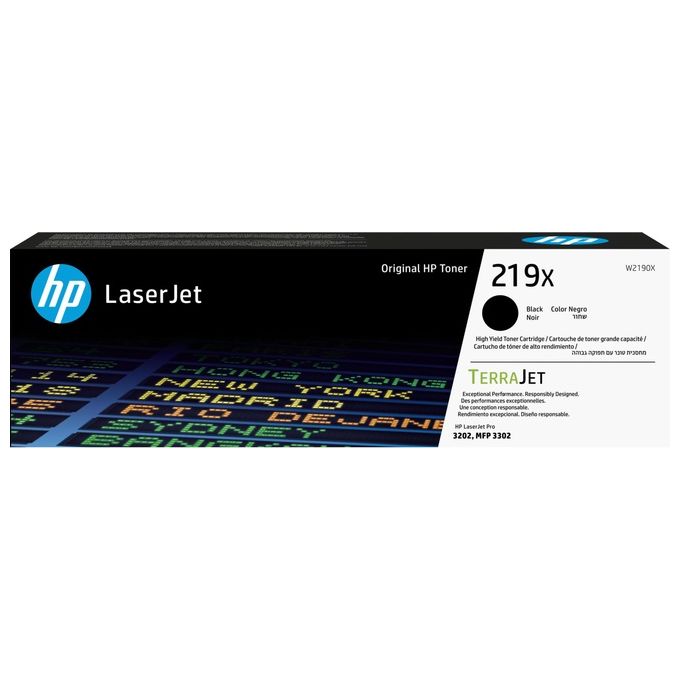 immagine di HP W2190X 219X Toner Originale Alta Capacita' LaserJet Pro serie 3202 3302 3200 pagine colore Nero
