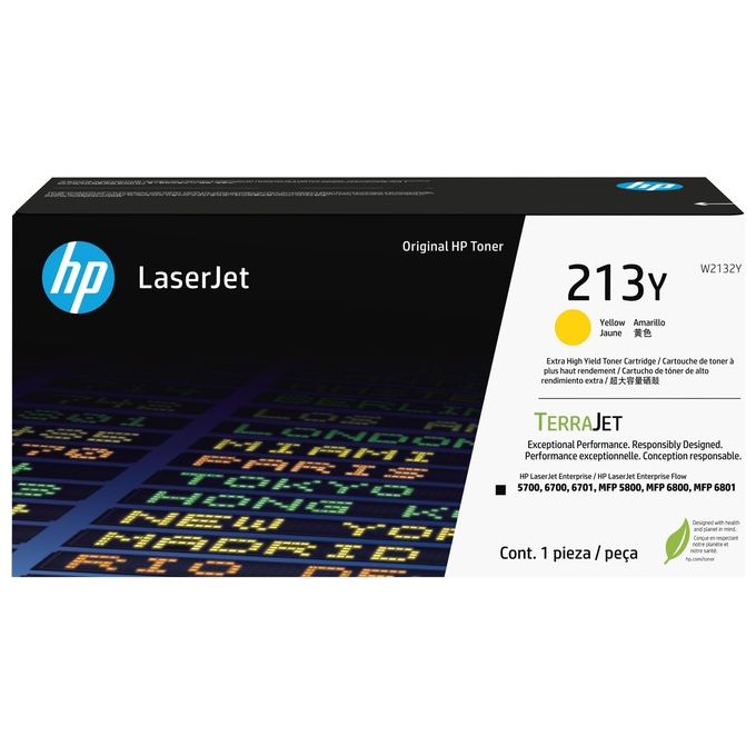 HP W2132Y Cartuccia Toner Originale ad Altissima Capacita' 12000 Pagine colore Giallo