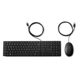 HP Wired 320MK Combo Mouse e Tastiera Nero