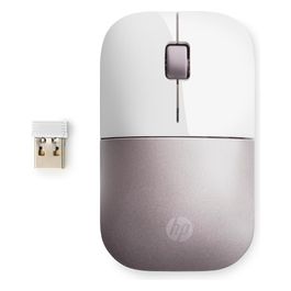 HP Z3700 Mouse RF Wireless 1200 DPI Ambidestro Bianco/Rosa