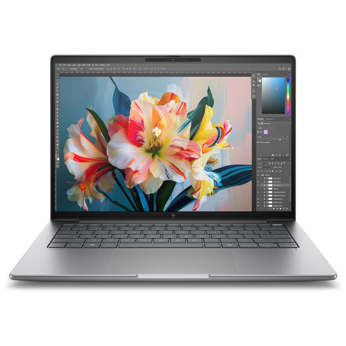 HP, Workstation Portatile, ZBook 8 G1i, 14 Pollici, Intel Core Ultra 7 255H, 32GB RAM, 1TB SSD, NVIDIA RTX 500 Ada, Windows 11 Pro